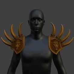 Spiked Lion Head Gladiator Pauldrons