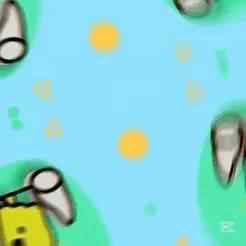 Sponge Bob4 - Keychain + House