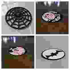 Spooky Halloween Coaster Set (4 Designs)