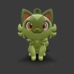 Sprigatito keychain