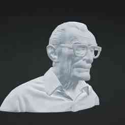 Stan Lee in STL - 3D Figure for Printing and Collectors