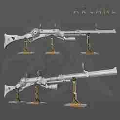 stand caitlyn rifle arcane season 2 3d model stl weapon prop