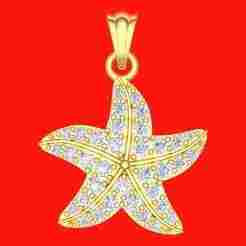 Star pendant - Starfish pendant - Diamond pendant - N534