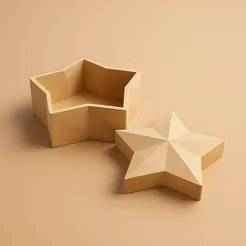 Star-Shaped Box with Separate Lid