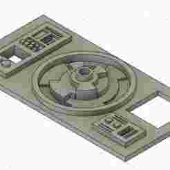 Star wars inspired astromech dataport panel with buttons