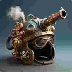 Steampunk helmet