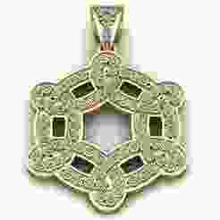 "Stellar Lattice" – 3D Printable Geometric Diamond Pendant