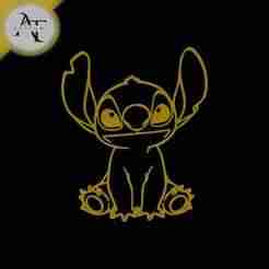 Stitch - Line Art- 2D Wall Art Decor