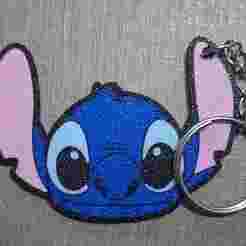 Stitch Face Keychain (3mf)