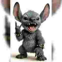 Stitch Figure STL - 3D Print Stitch - Stitch Miniature Model - Stitch Toy 3D - Stitch Statue STL