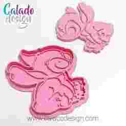 Stitch stamp and cookie cutter cookie stamp