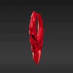 Stylized Crimson Charm - Modern Geometric Agent Mark for Keys