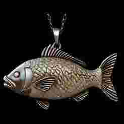 Stylized Fish Pendant