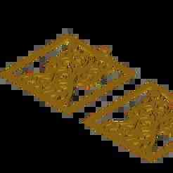 Stylized King Queen Spade Royal Couple Pendant