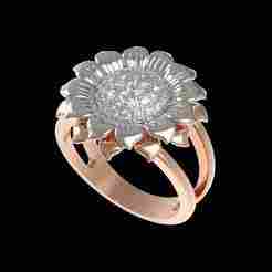 Sunflower Engagement Ring