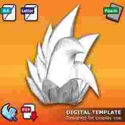 Super Baby Vegeta - Pepakura 3D Template