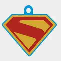 Superman logo earrings