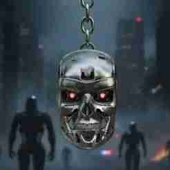 T-800 Terminator Endoskeleton Keychain - Cyberdyne Systems Model 101 - Terminator - Ready to Print