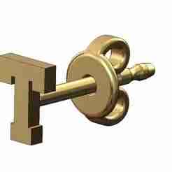 T letter varsity font stud earring 3d print model