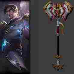 T1 Jayce - League of Legends - Weapon - Cosplay Prop - 3D Print STL File