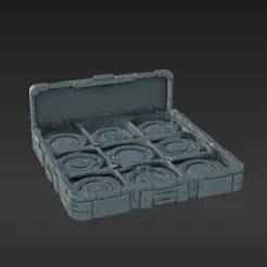 Tactical Order Tokens & Holder for Sci-Fi Wargames