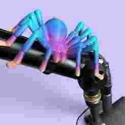 Tarantula microphone arm decor