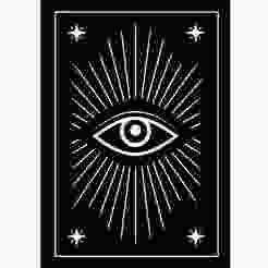 tarot card with an eye and rays inside 3 - 2D/3D Wall Art STL+SVG For CNC Router, Plasma, Waterjet, Laser & 3D Printer