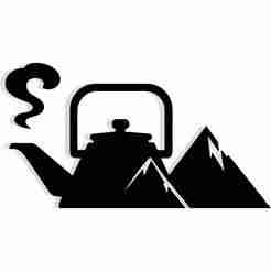 tea pot with steam forming a mountain range 2 - 2D/3D Wall Art STL+SVG For CNC Router, Plasma, Waterjet, Laser & 3D Printer