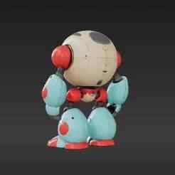 Teddy Bot Mech Suit - Cute Collectible Figurine with Bear Pilot