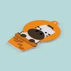 TENDER ZEBRA KEYCHAIN