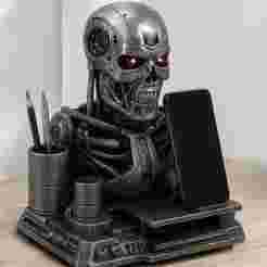 Terminator Inspired Organizer - Cell Phone Holder and Supplies 🤖🔥.