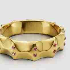 textured gold ring 3D printable model