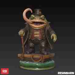 Tham Kench - League of Legends - Hyper-realistic 3D Figure on Floating Raft