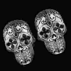 The Dead Skull Sterling Silver Cuff Links