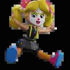 The Joyful Jesterette: Cute Bouncing Clown