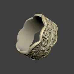 The pattern gothic luxury ring design