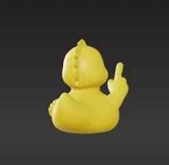 The Rude Ducky - Funny Desktop Ornament & Gag Gift