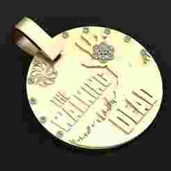 The Walking Dead Inspired Gold Pendant