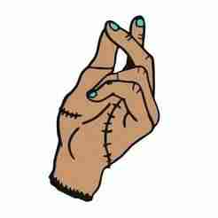Thing Hand Keychain 🖐️ - Wednesday Snap fingers Thing