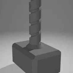 Thor's Hammer Keychain - Miniature Miolnir for 3D Printing