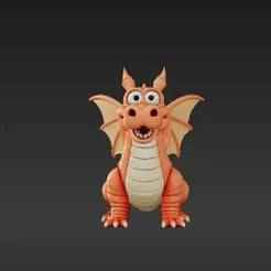 Three-Headed Dragon - Print-in-Place Fidget Toy