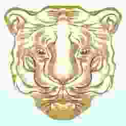 Tigers face for jewelry - Tiger for jewelry - N842