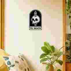 Till Death - Wall Art Onecolor