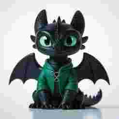 Toothless / night fury / urban vibes / fan art / magic makes