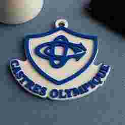 Top 14  Castres Olympique keychain badge color printable and renderable