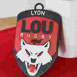Top 14  Lyon Olympique keychain badge color printable and renderable