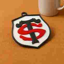 Top 14  Stade Toulousain keychain badge color printable and renderable