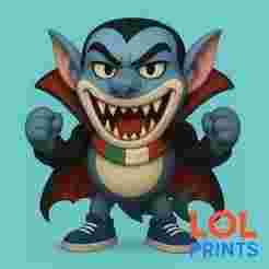 Tralalero Tralala Dracula - Cartoon 3D STL Figure Halloween Edition 🎃
