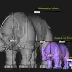 Transformers ROTB Rhino Beast Form 3d model STL
