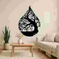 Tree Water Drop - Wall Art Multicolor